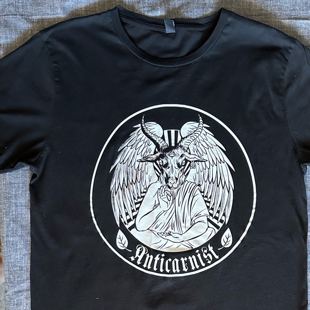 Anticarnist Vegan T-Shirt (Black) By Anticarnist Vegan Clothing